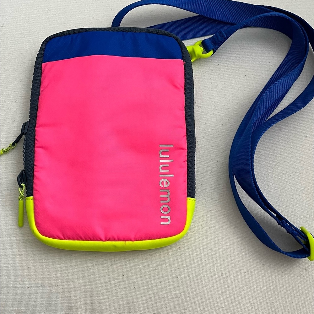 Lululemon Pink and Blue Crossbody Bag